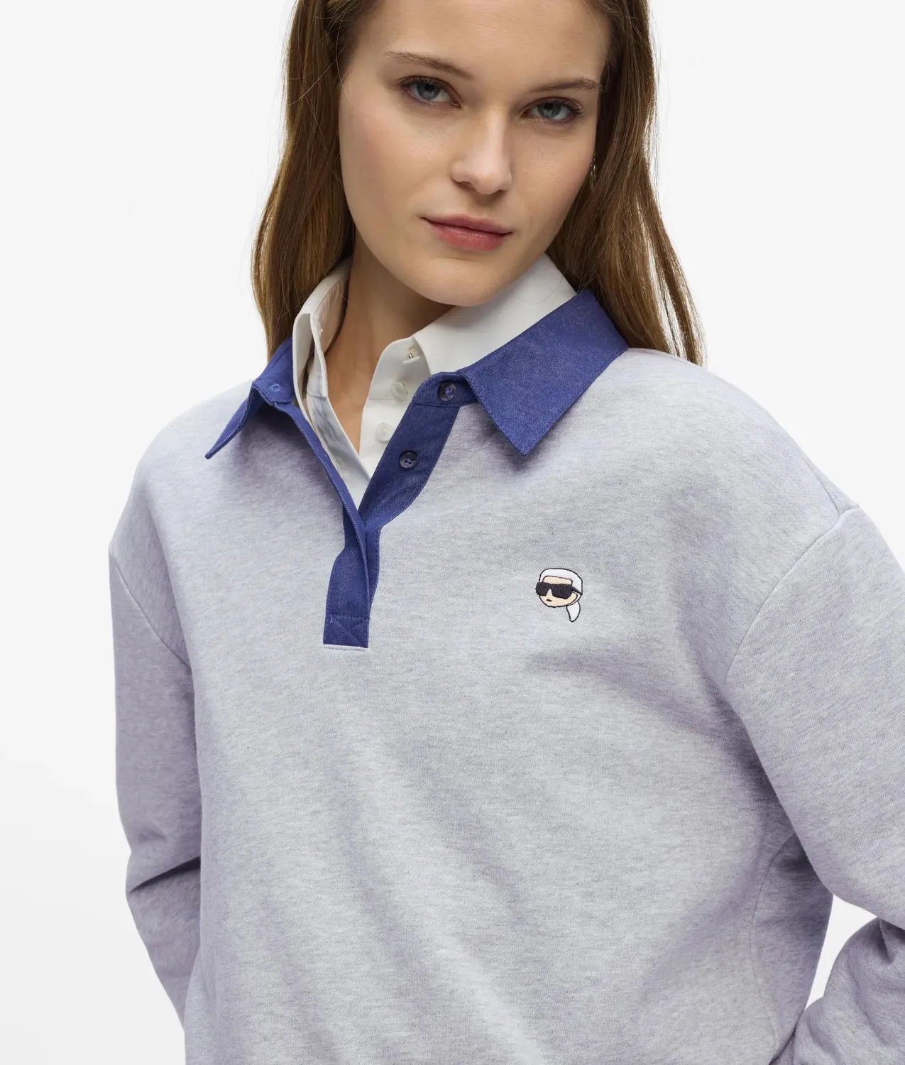 Karl Lagerfeld Ikon Sweatshirt Denim Damen Bio