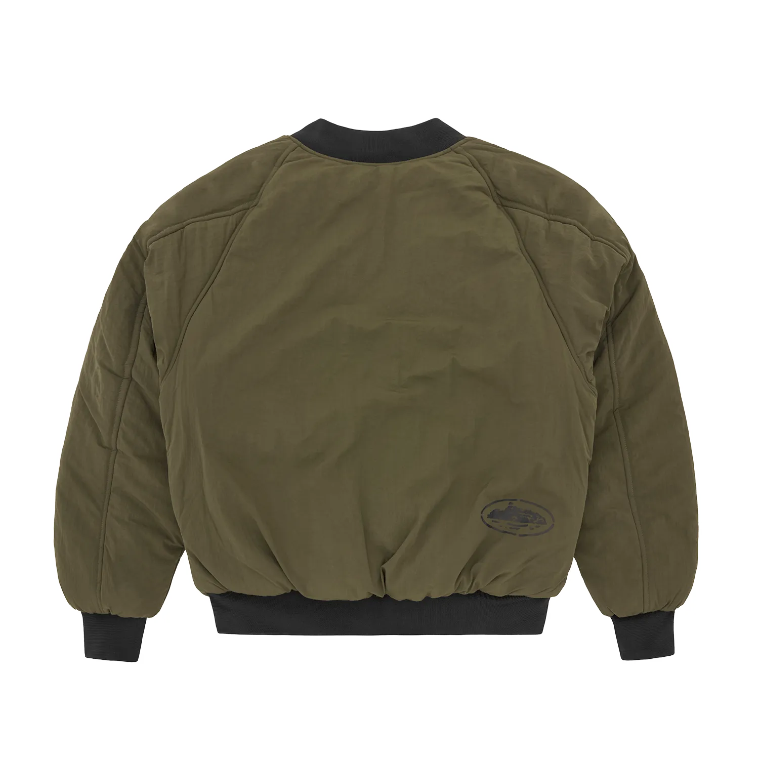 Corteiz Guerillaz Heavy Duty Bomber Olive Nylon