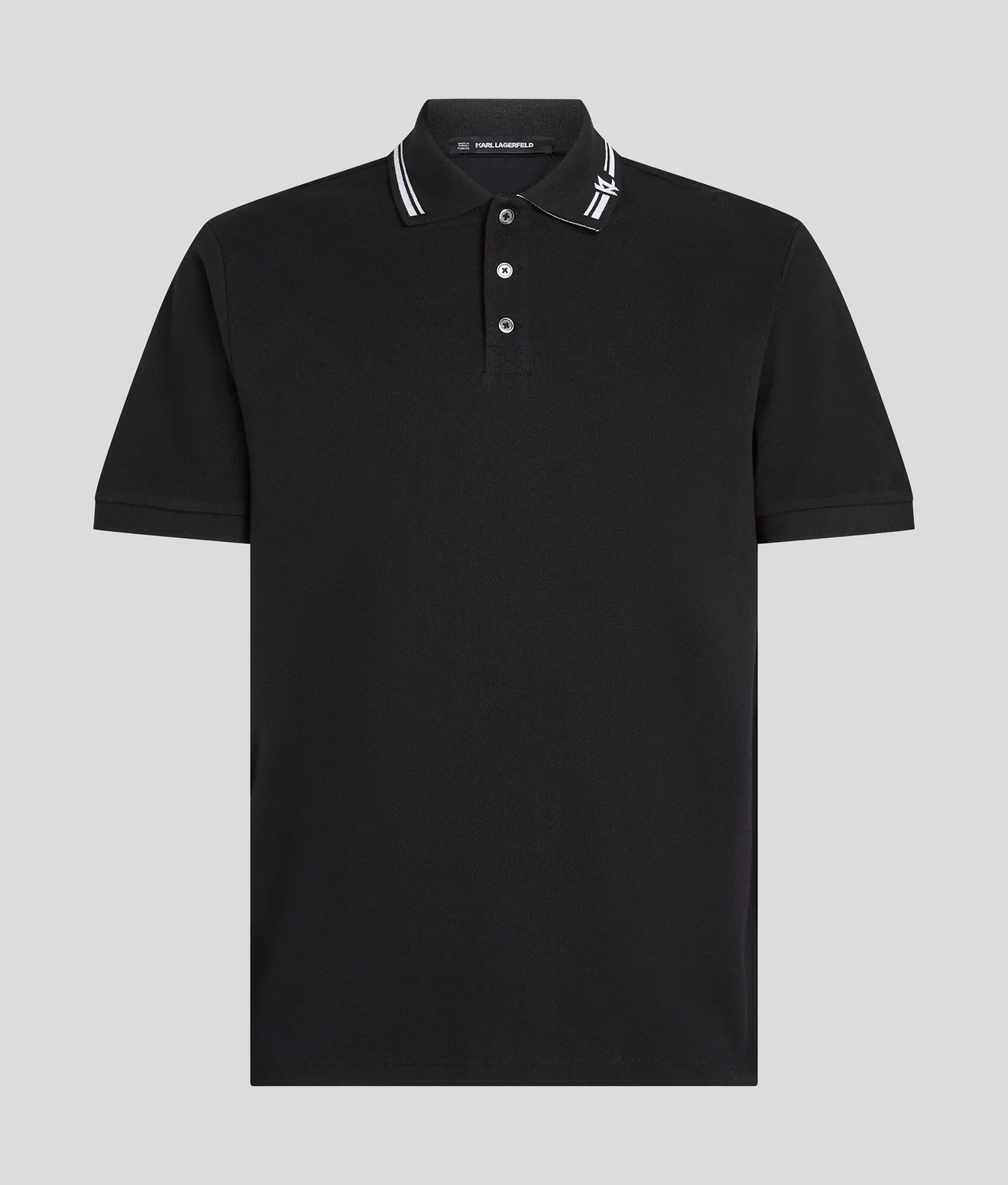 Karl Lagerfeld Contrast Piping Polo Shirt Baumwolle