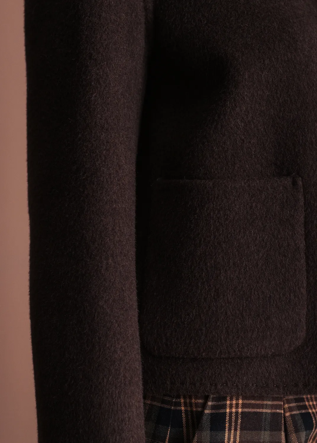 Senatex Jacke Reverskragen kurz Vino cropped