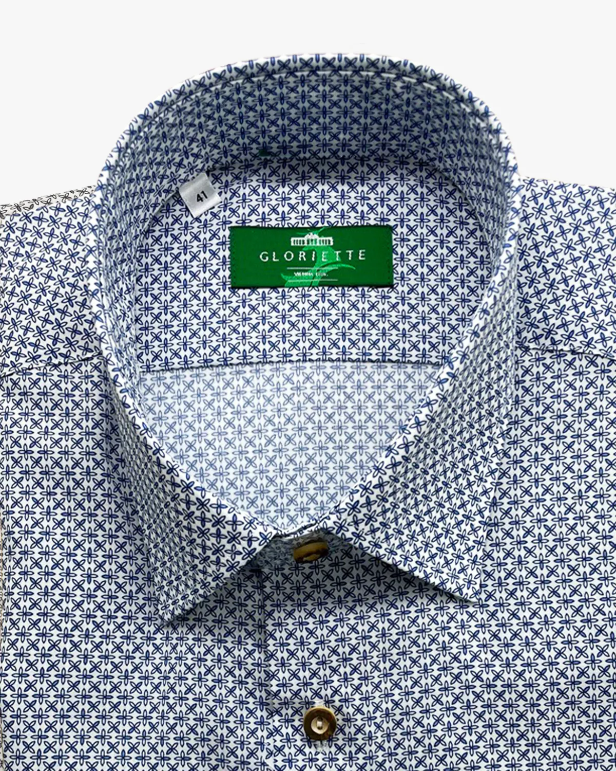 Gloriette Trachtenhemd Heritage Hemd Blau 42 Struktur