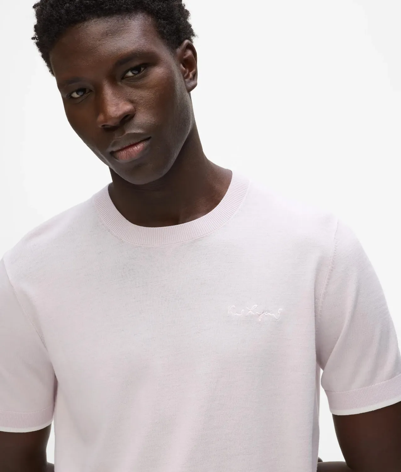Karl Lagerfeld Knit T-Shirt Paspel Herren
