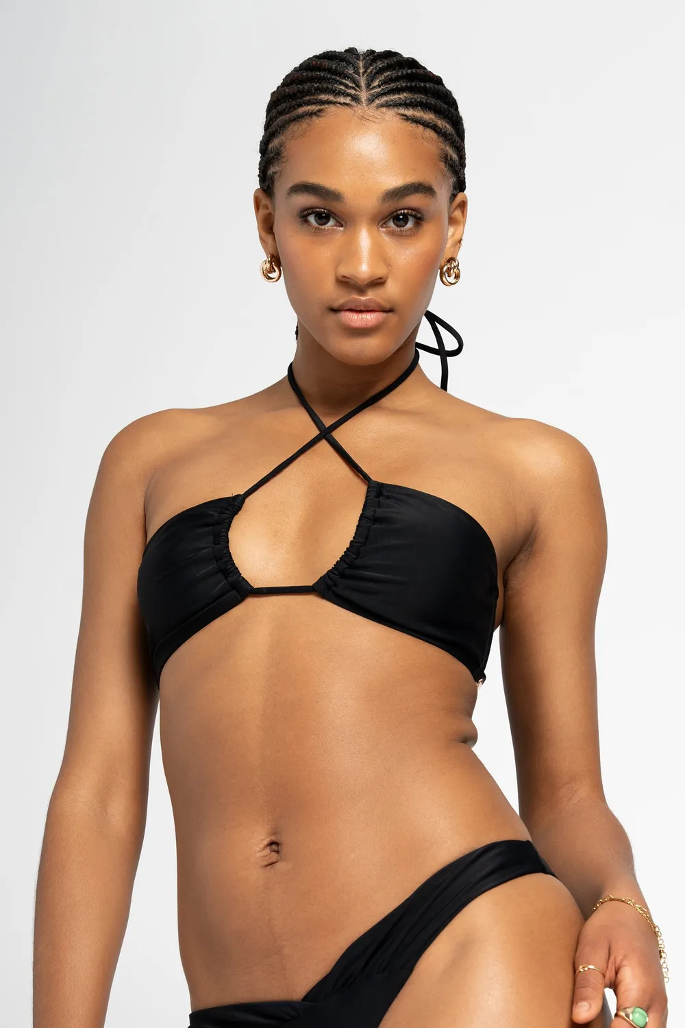 Alife & Kickin SamyAK A Bikini Top Schwarz Bandeau