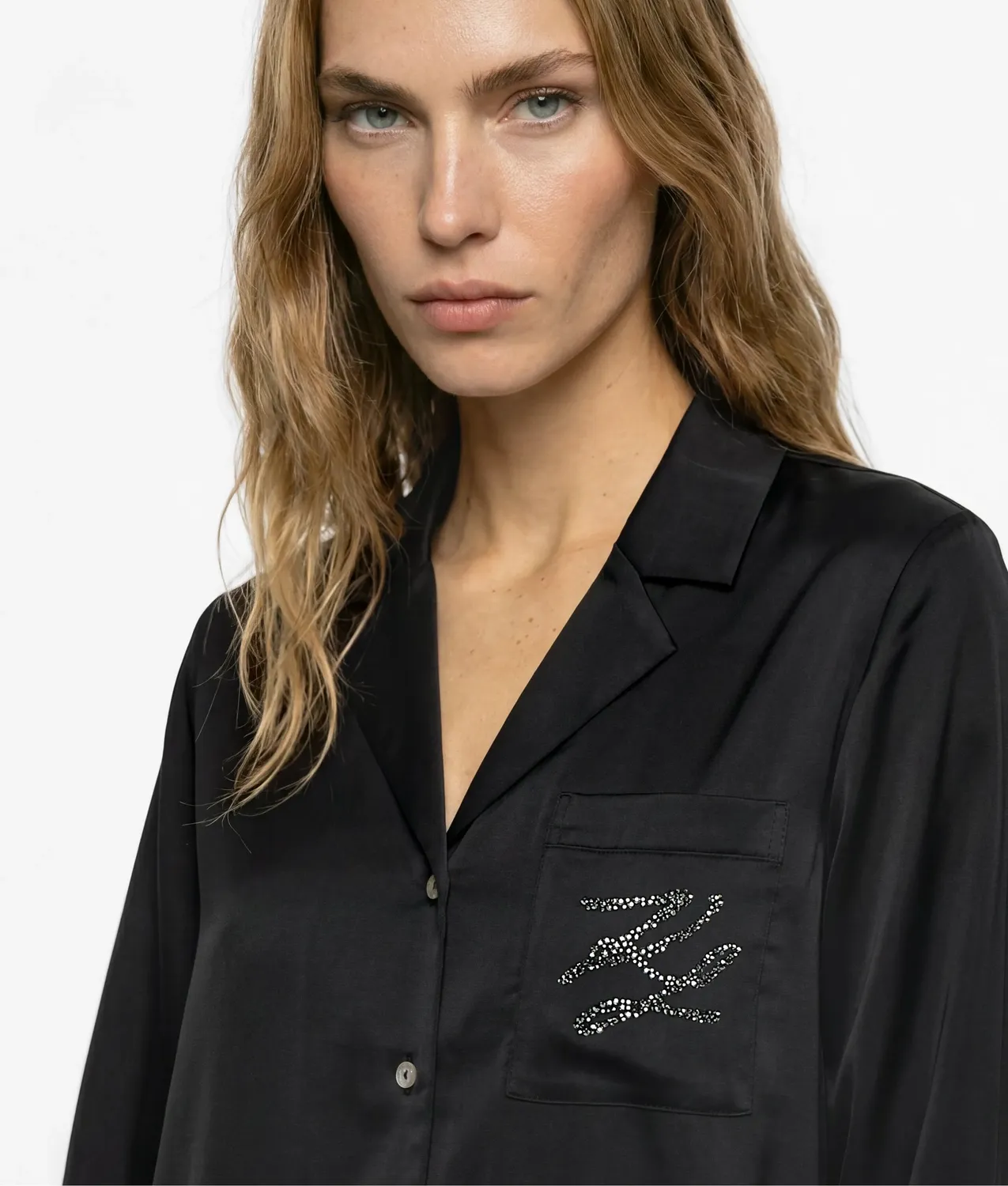 Karl Lagerfeld Autograph Rhinestone Pyjama-Set Damen