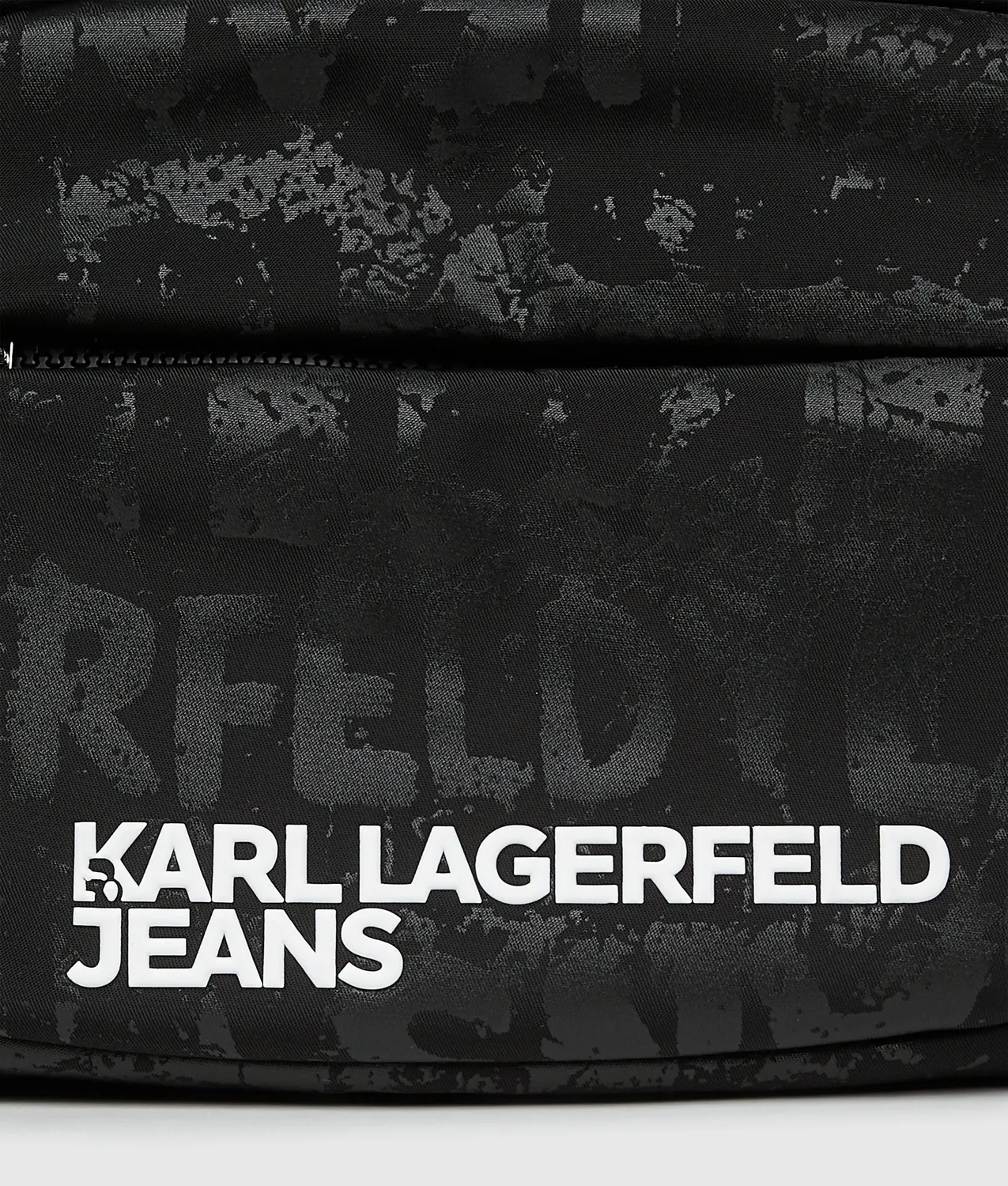 Karl Lagerfeld KL Jeans Nylon Camera Bag Herren schwarz