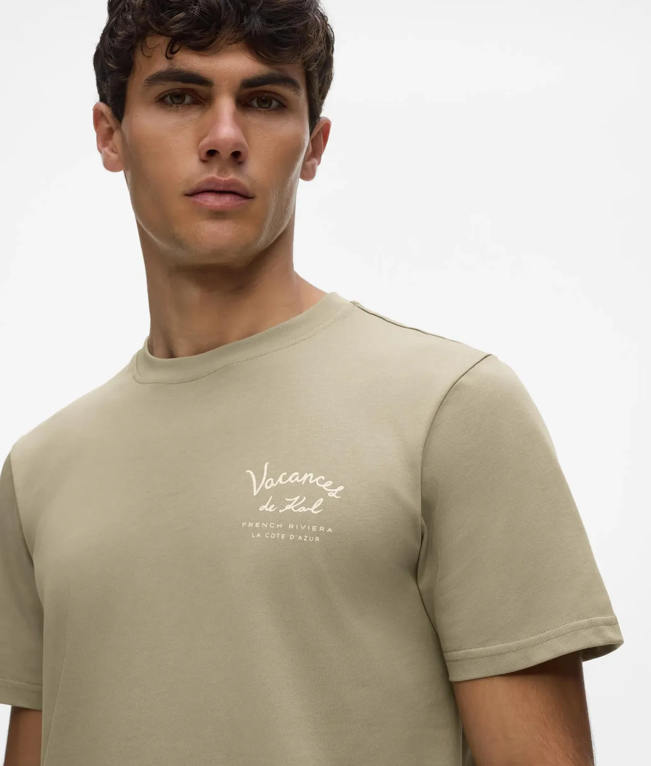 Karl Lagerfeld Vacances de Karl T-Shirt Bio-Baumwolle Herren