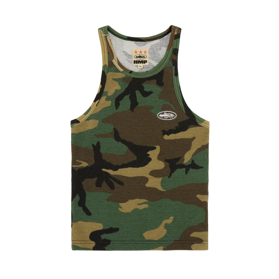 Corteiz Classic Tank Top Damen Woodland Camo Waffle