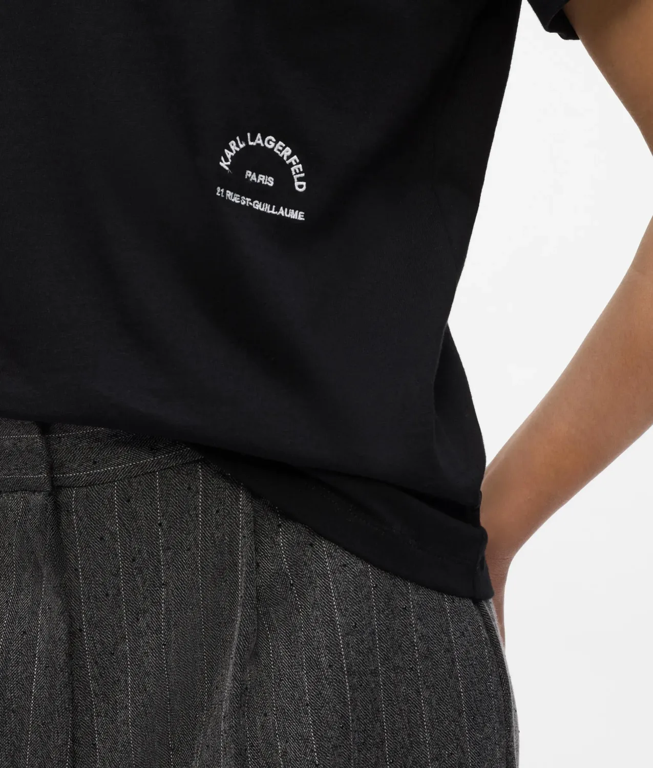 Karl Lagerfeld Rue St-Guillaume Regular Fit T-Shirt Bio-Baumwolle