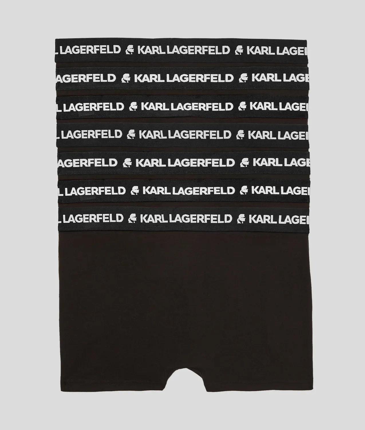 Karl Lagerfeld Logo Trunks Boxershorts 7er-Pack Bio-Baumwolle