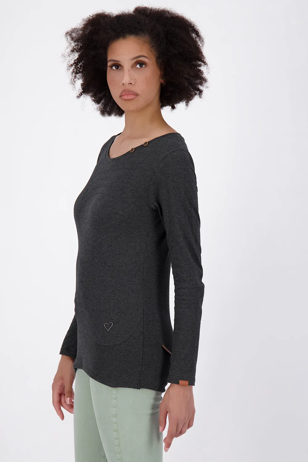 Alife & Kickin ConnyAK A Longsleeve Schwarz Damen