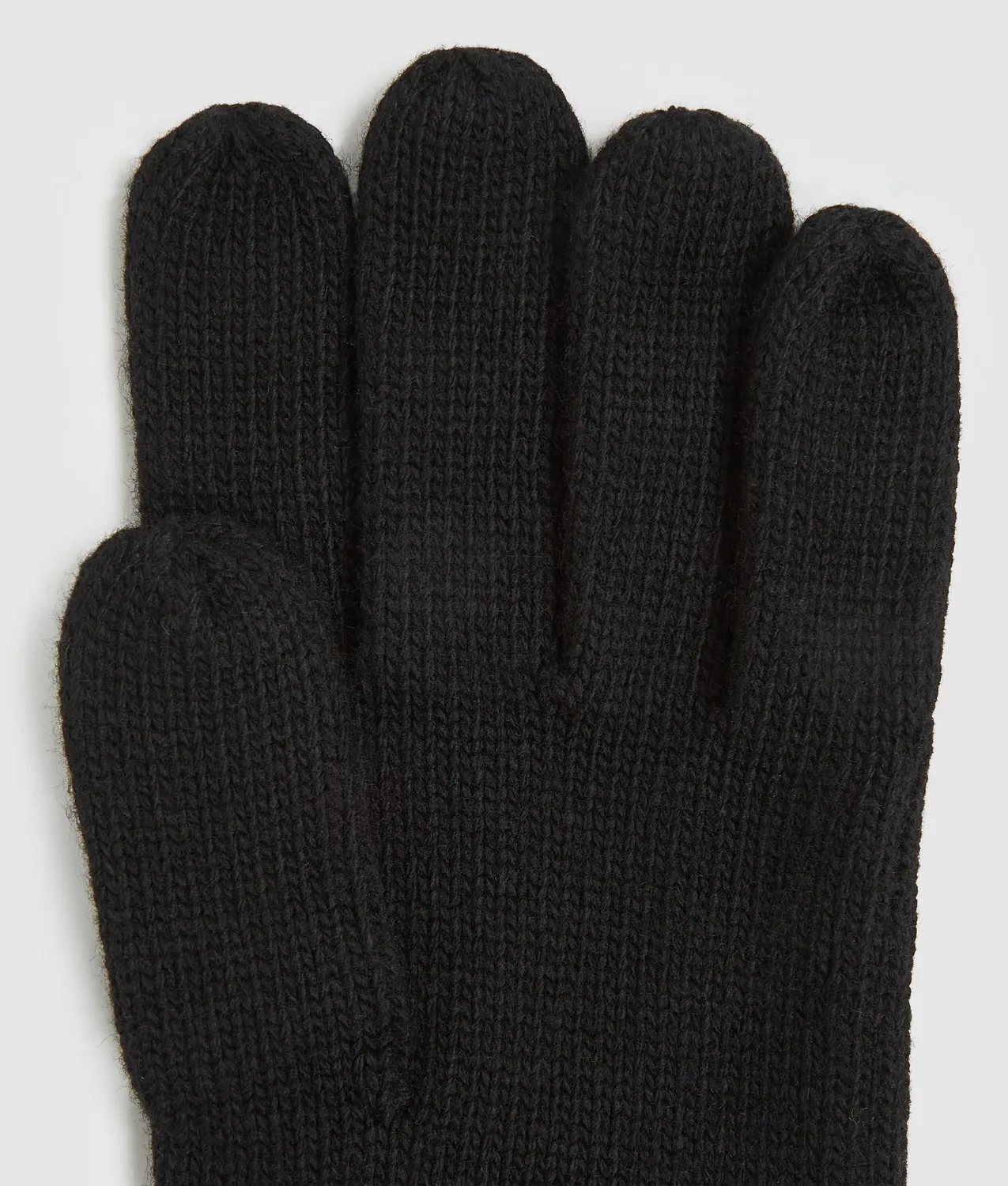Karl Lagerfeld KL Jeans Logo Strick Handschuhe Wolle