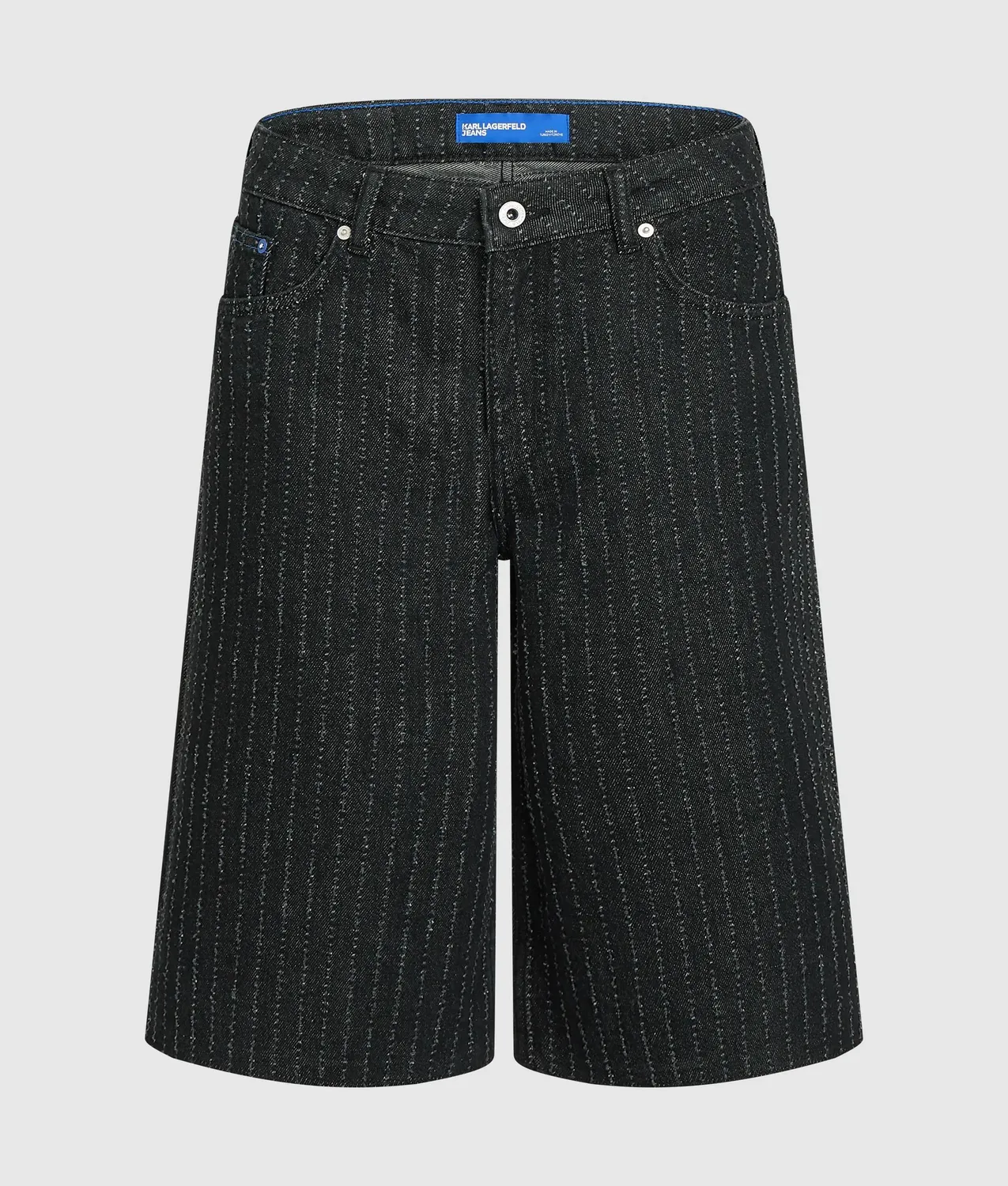 Karl Lagerfeld Jeans Pinstripe Bermuda Denimshorts