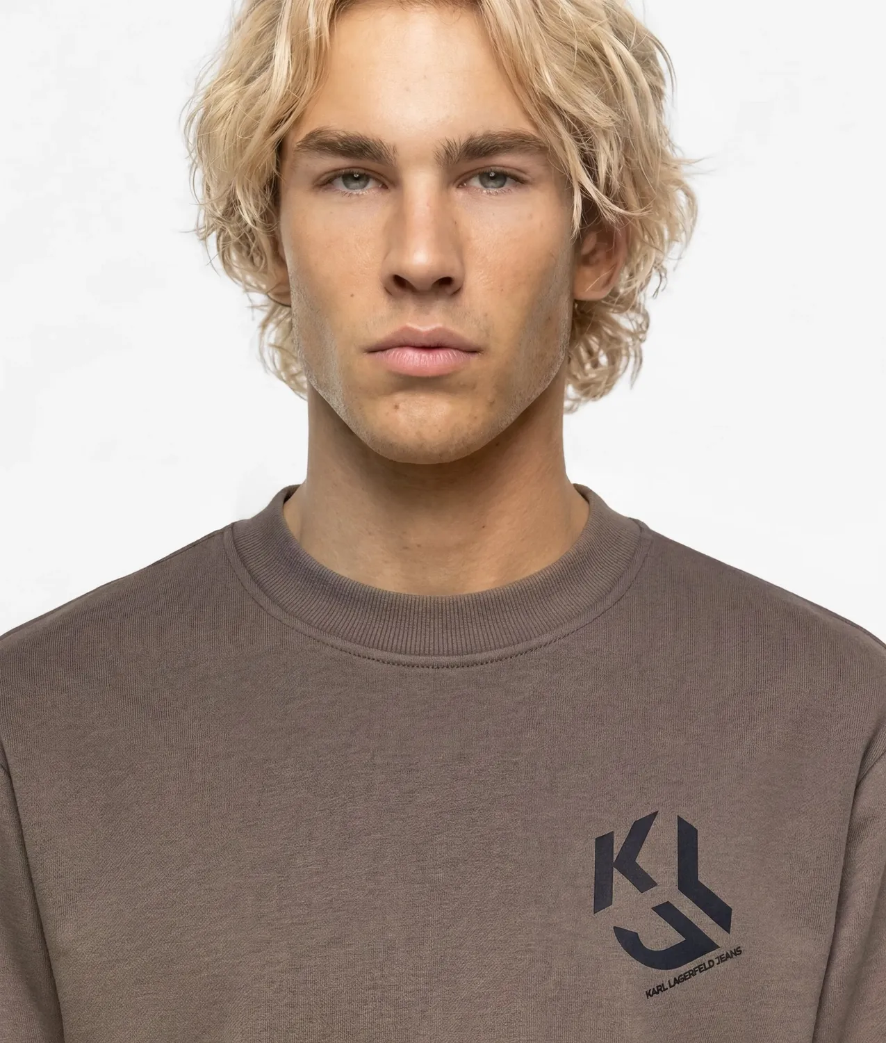 Karl Lagerfeld Jeans Monogram Sweatshirt Crew-Neck