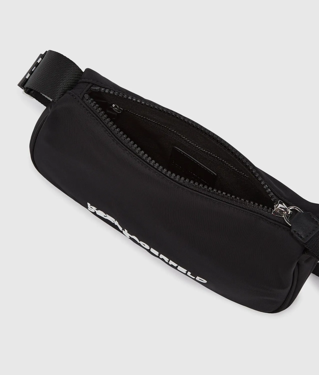 Karl Lagerfeld Logo Nylon Shoulder Bag Damen schwarz