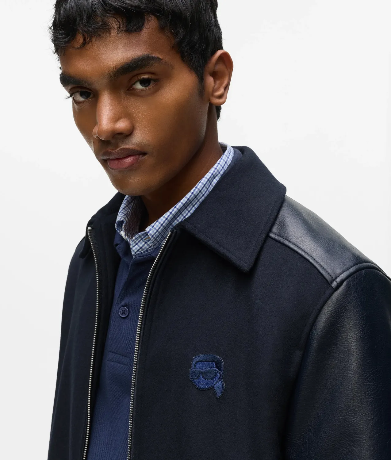 Karl Lagerfeld Ikon Varsity Jacke XS-XL Stickerei