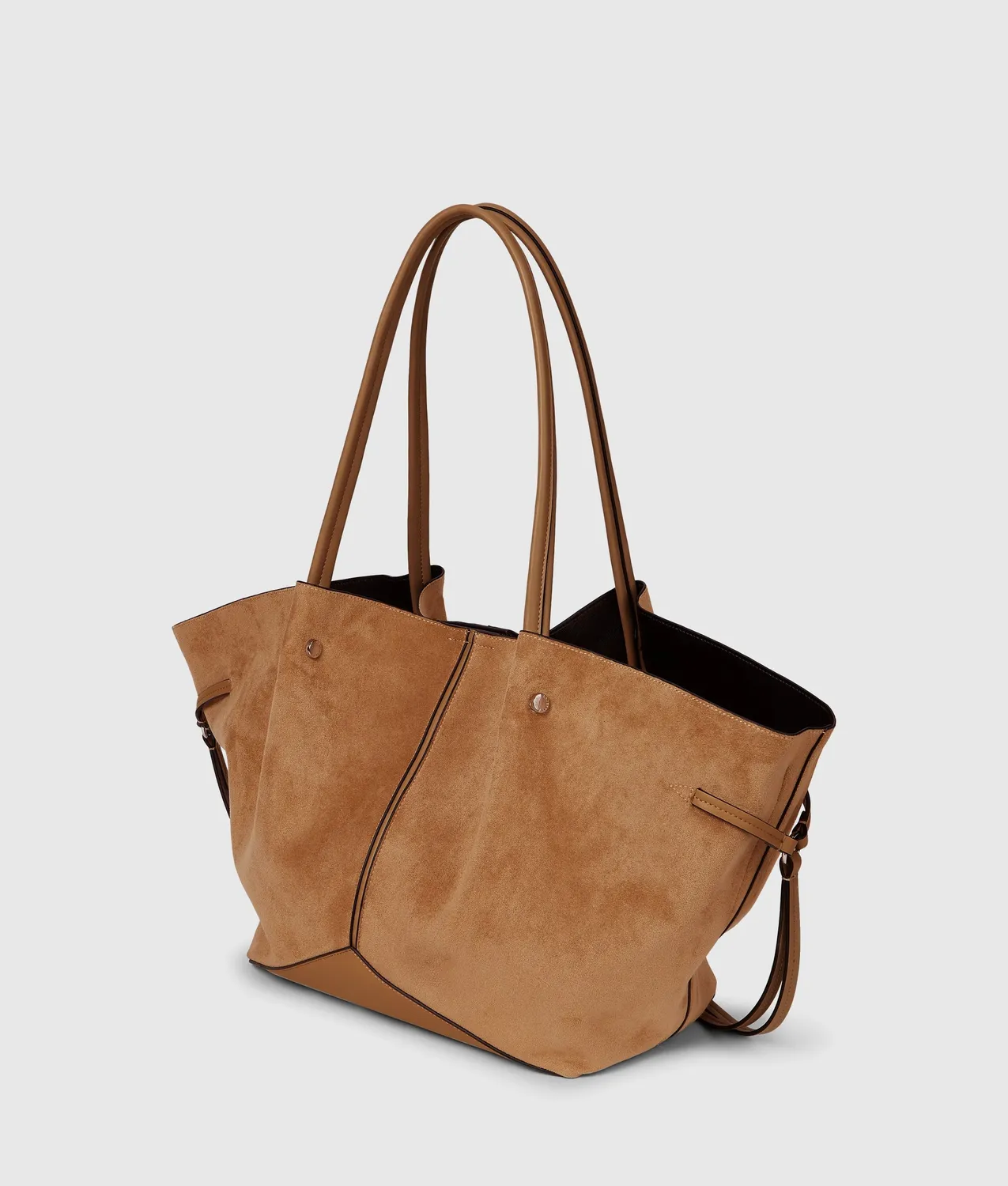 Karl Lagerfeld K/Pierced Tote Tasche Wildleder-Optik M