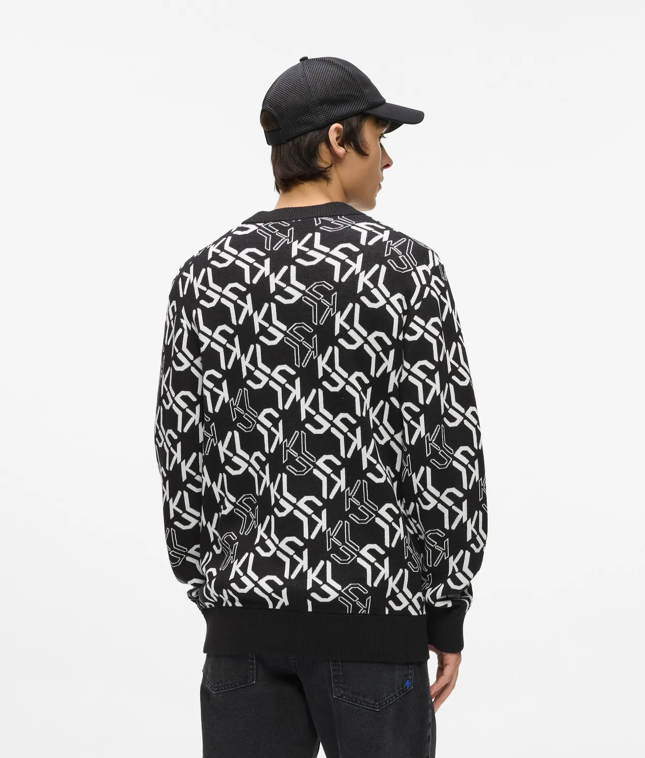 Karl Lagerfeld Monogram Pullover Strick Allover
