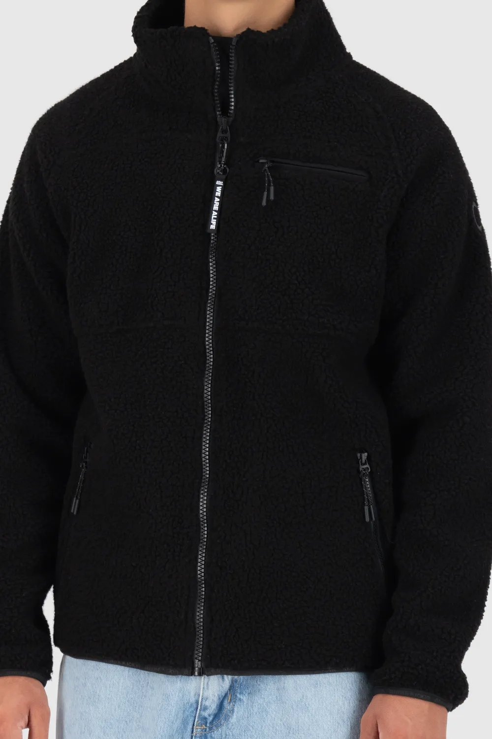 Alife & Kickin RocAK G Teddy Jacke Schwarz Gr. L warm