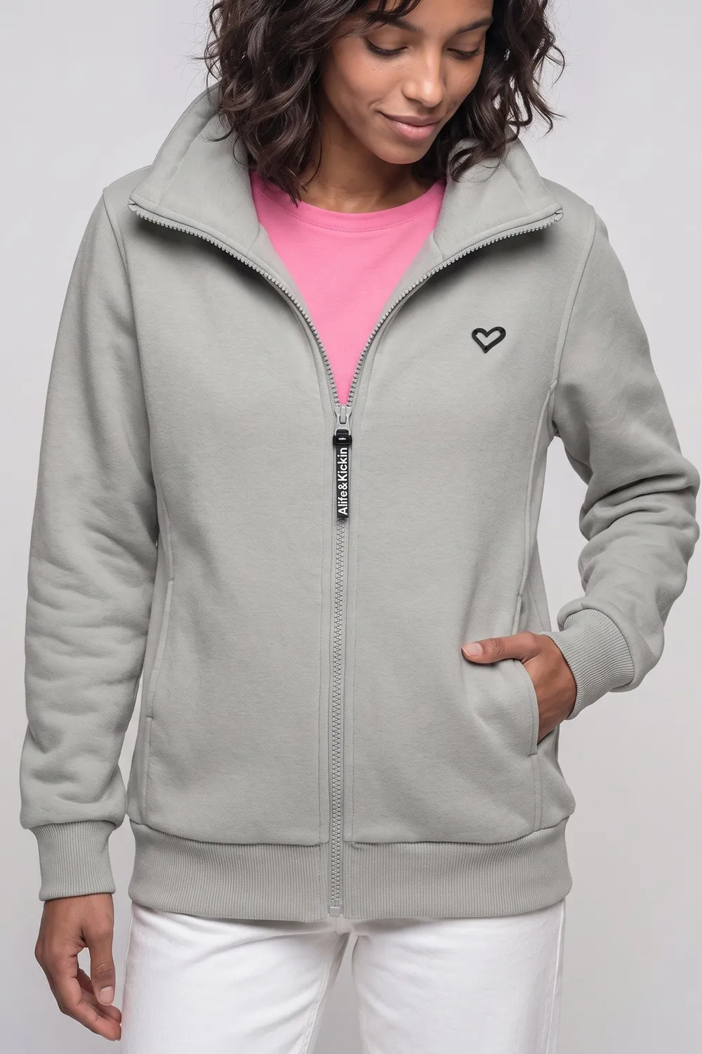 Alife & Kickin LisbethAK A Sweatjacke Grau Damen