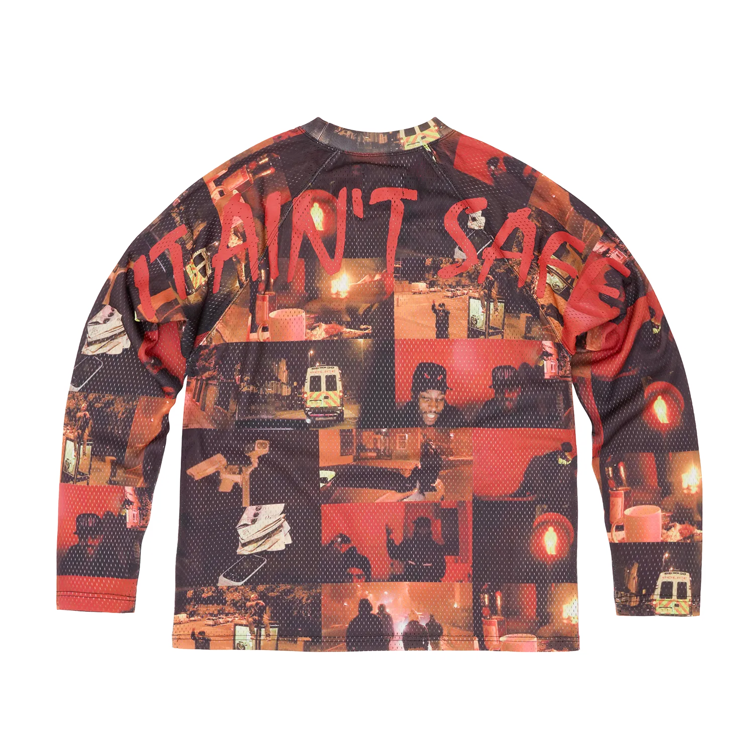Corteiz It Ain't Safe Mesh Jersey Multi Allover-Print