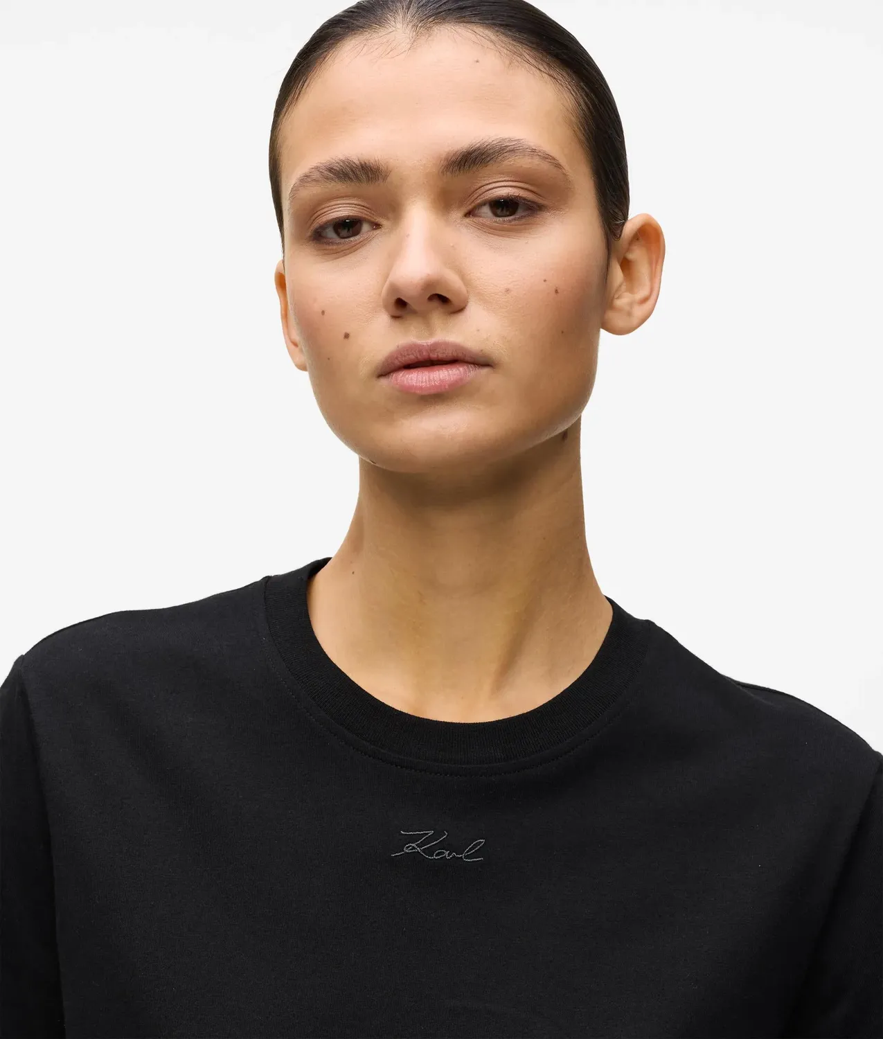 Karl Lagerfeld Signature T-Shirt Bio-Baumwolle regular