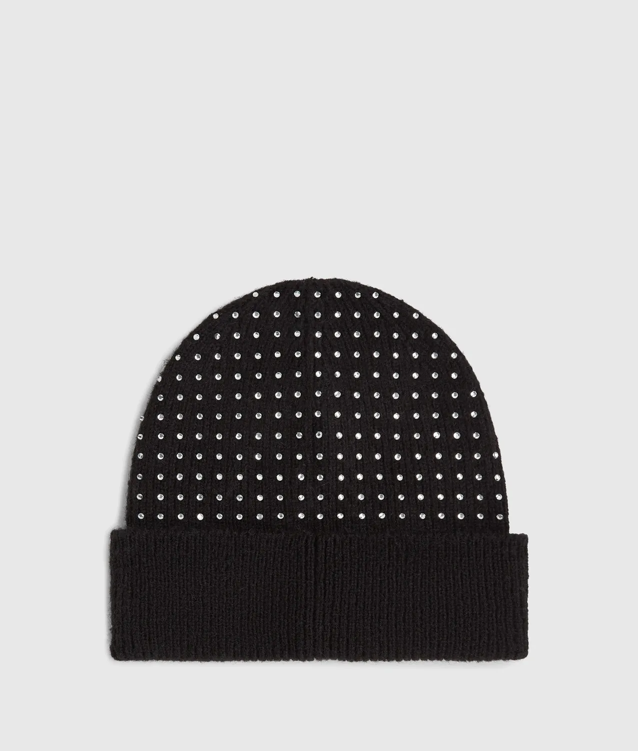 Karl Lagerfeld K/Signature Beanie Strass Rippstrick