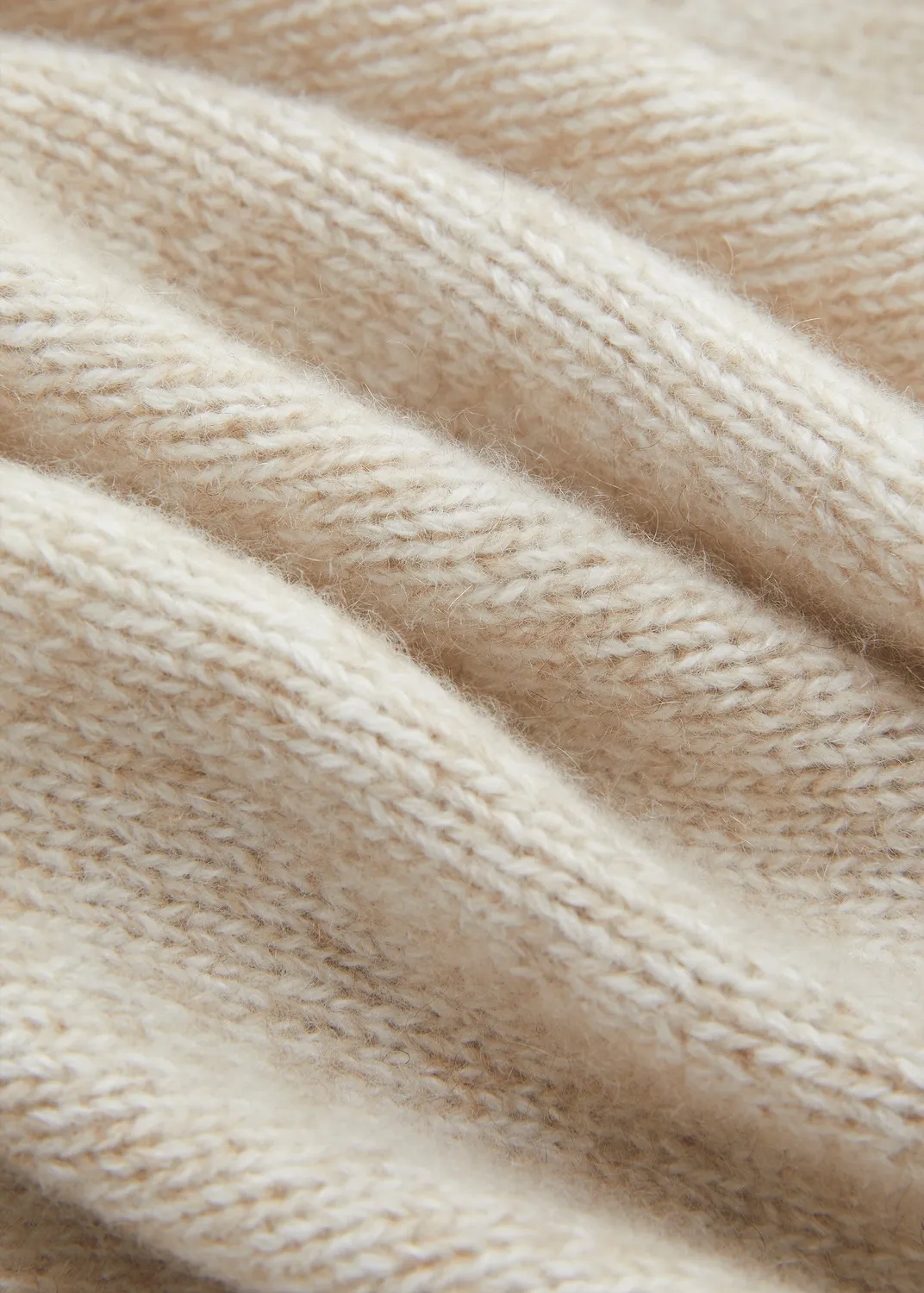 Senatex Kaschmir-Pullunder Pullover Beige ärmellos