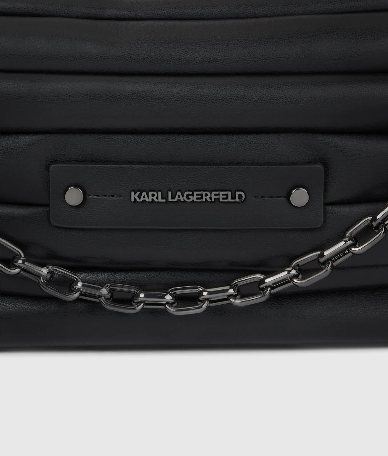 Karl Lagerfeld K/Essential Plie Chain Crossbody gesteppt