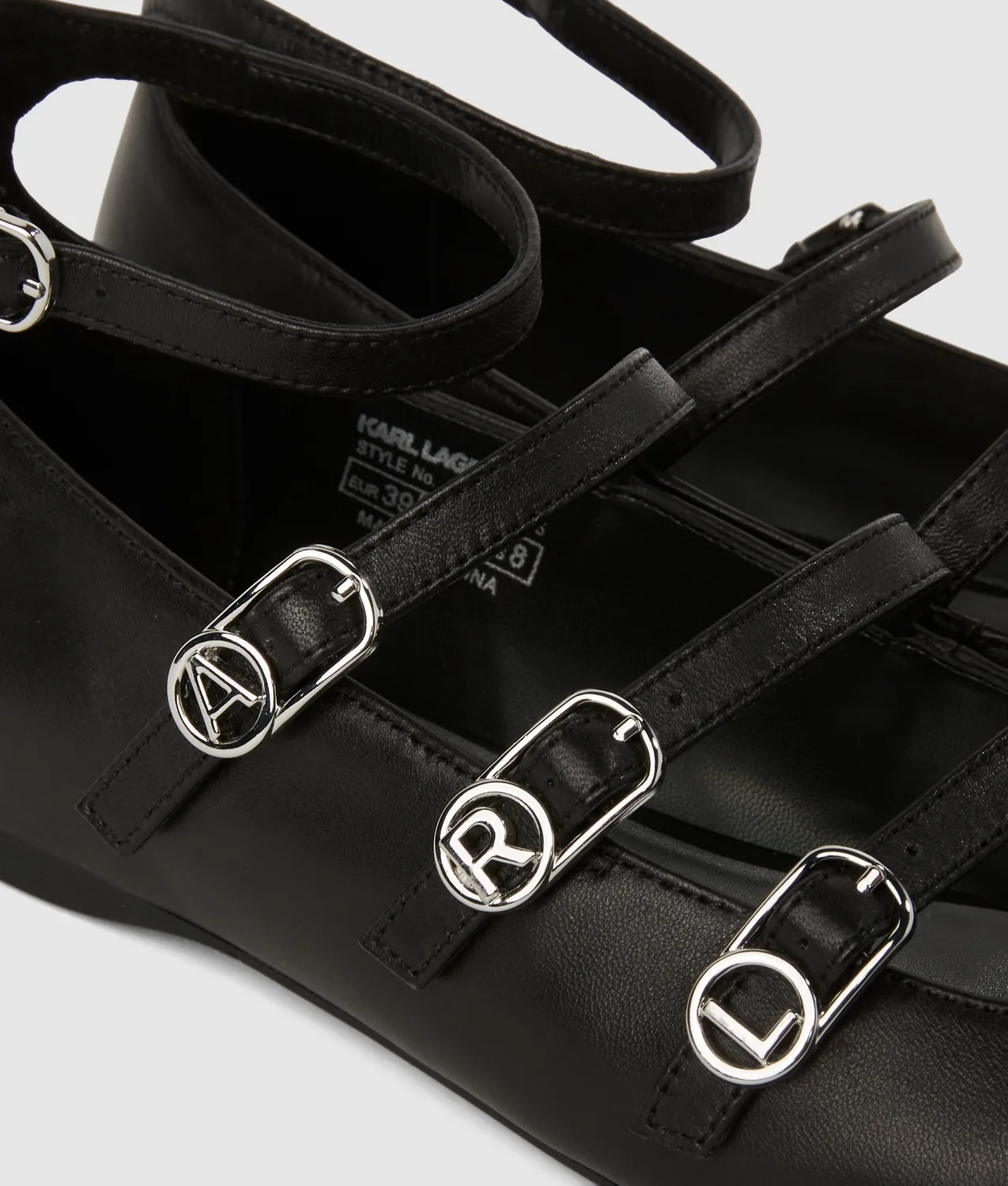 Karl Lagerfeld Konnie Riemen Ballerinas Leder