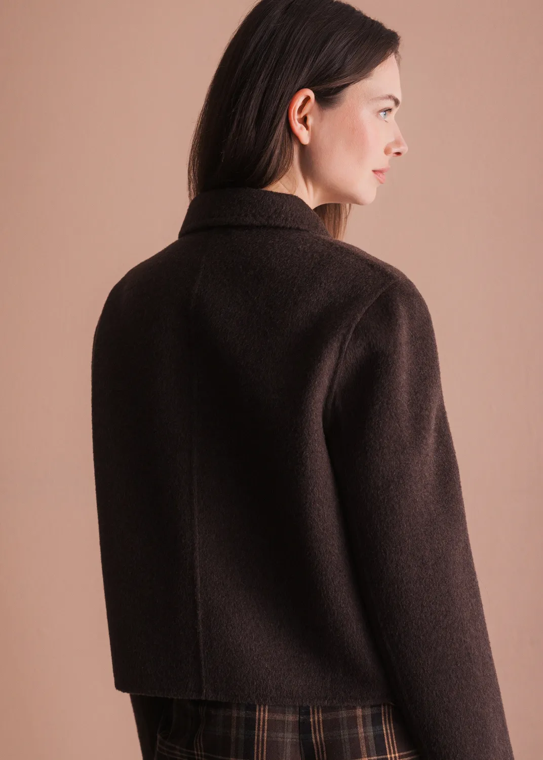 Senatex Jacke Reverskragen kurz Vino cropped