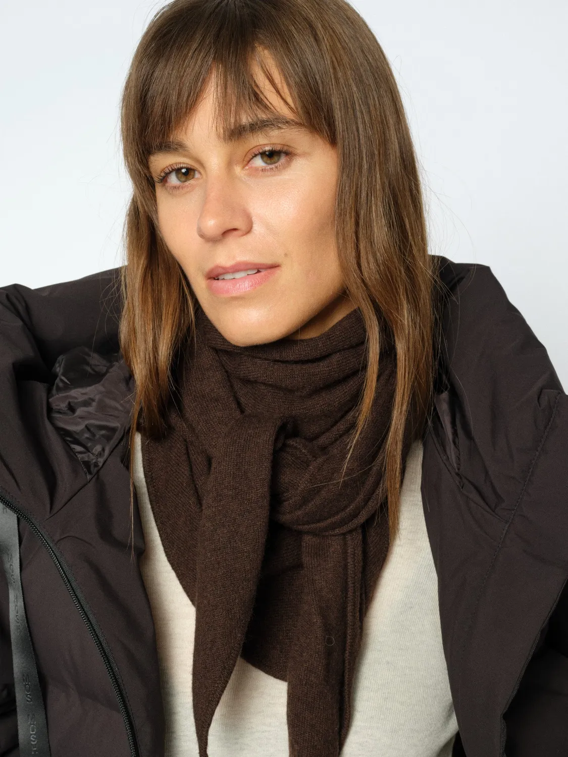 Mos Mosh MMEnata Cashmere Schal Oxford Tan Dreieck