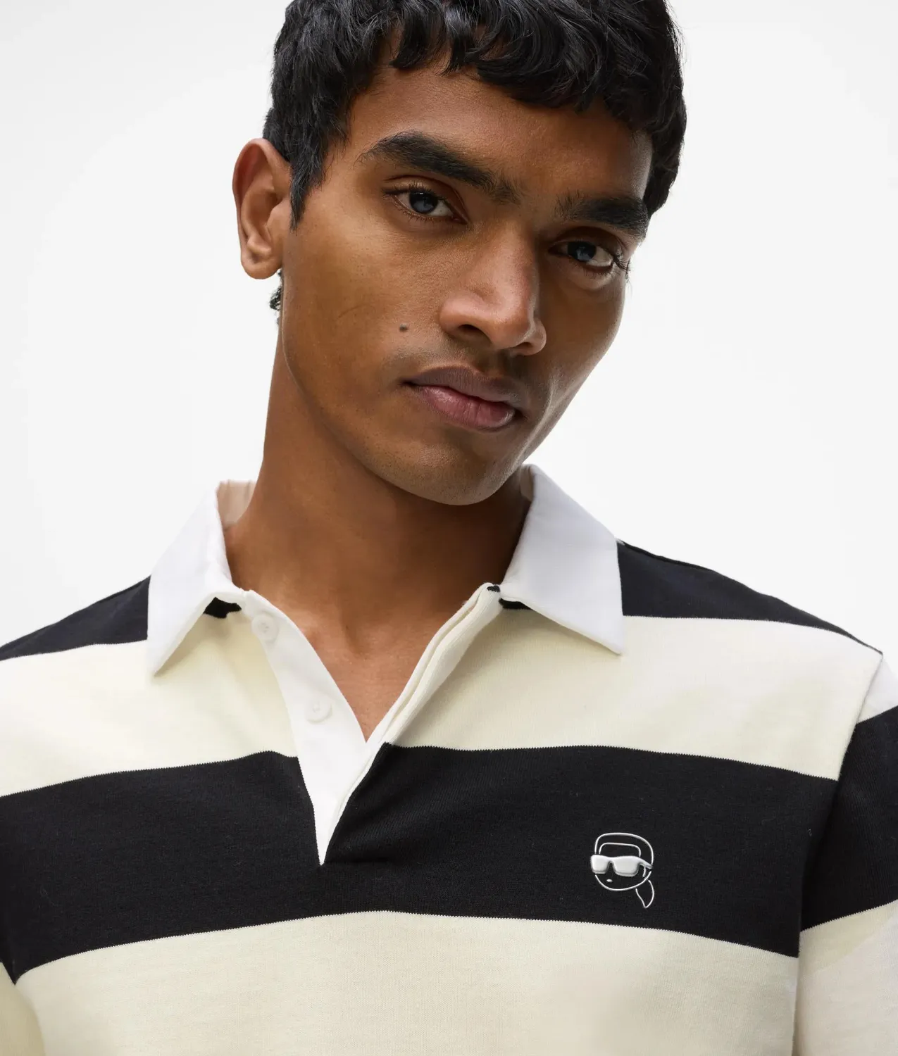 Karl Lagerfeld Ikon Bold Stripe Polo gestreift