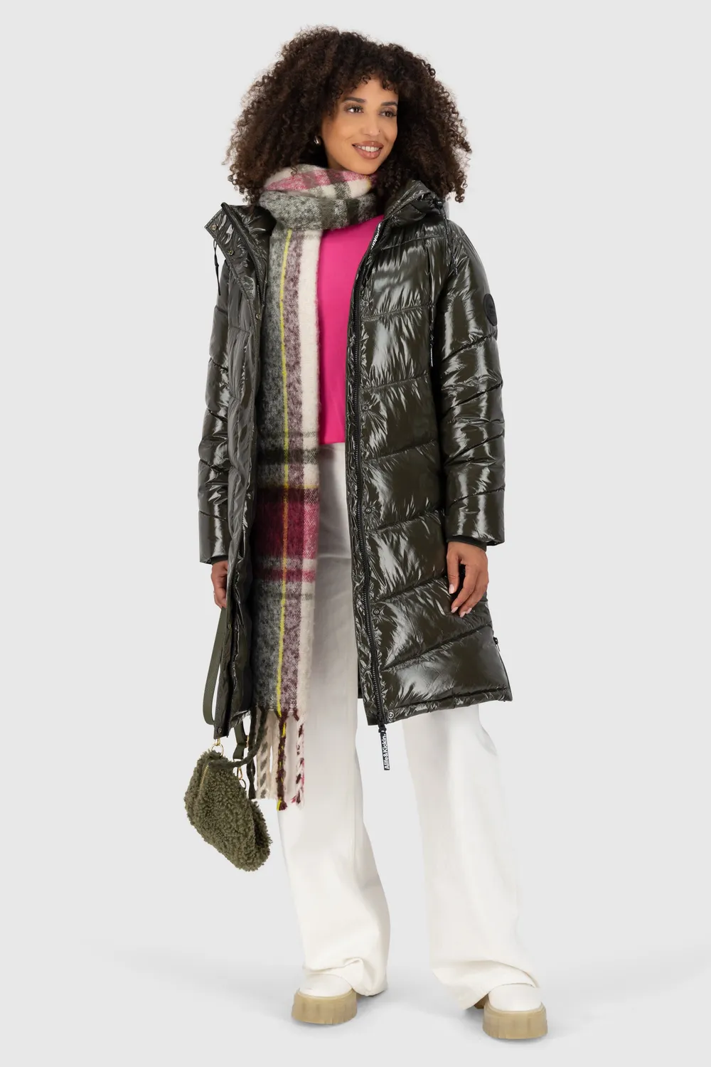 Alife & Kickin LolaniAK A Puffer Parka Schwarz Stepp