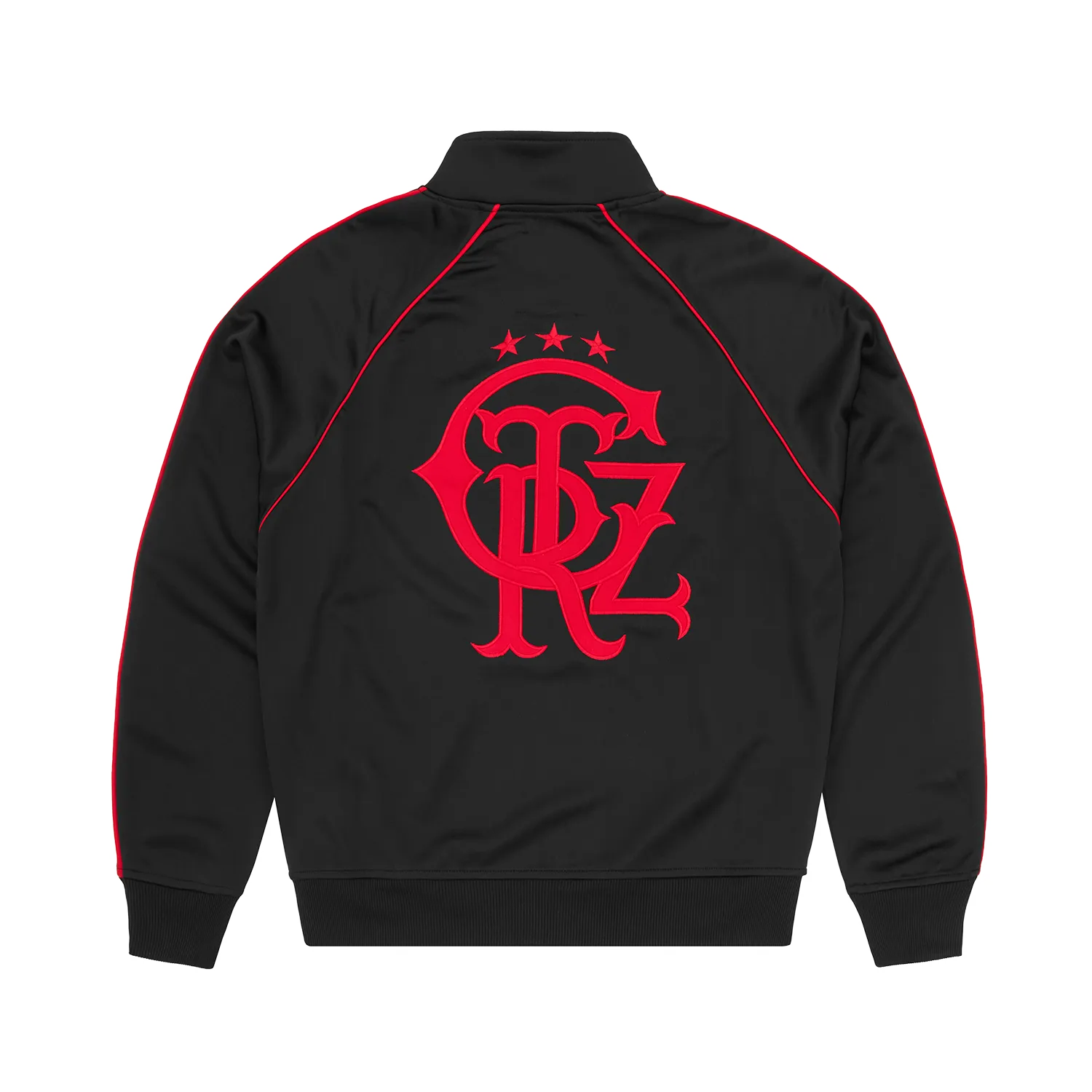 Corteiz 3 Star Crest Track Jacket Trainingsjacke Black Polyester