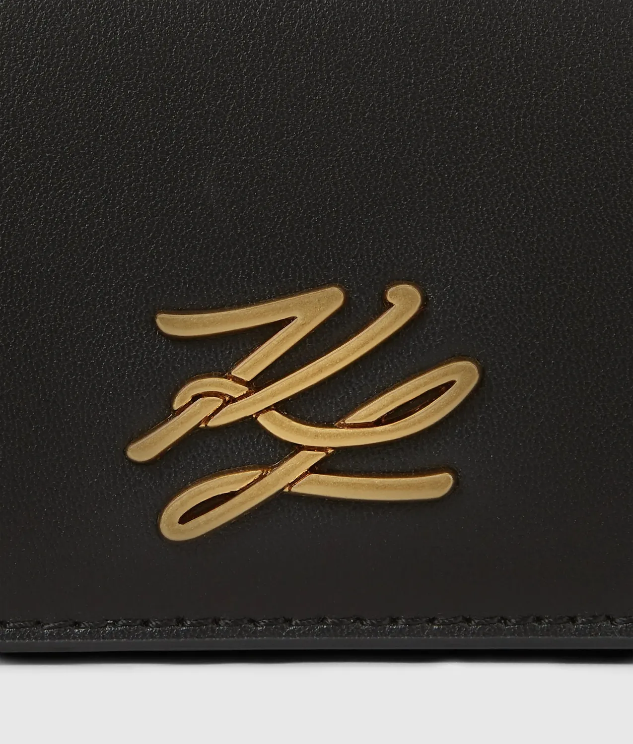 Karl Lagerfeld K/Autograph Mini Flap Umhängetasche Leder Kette