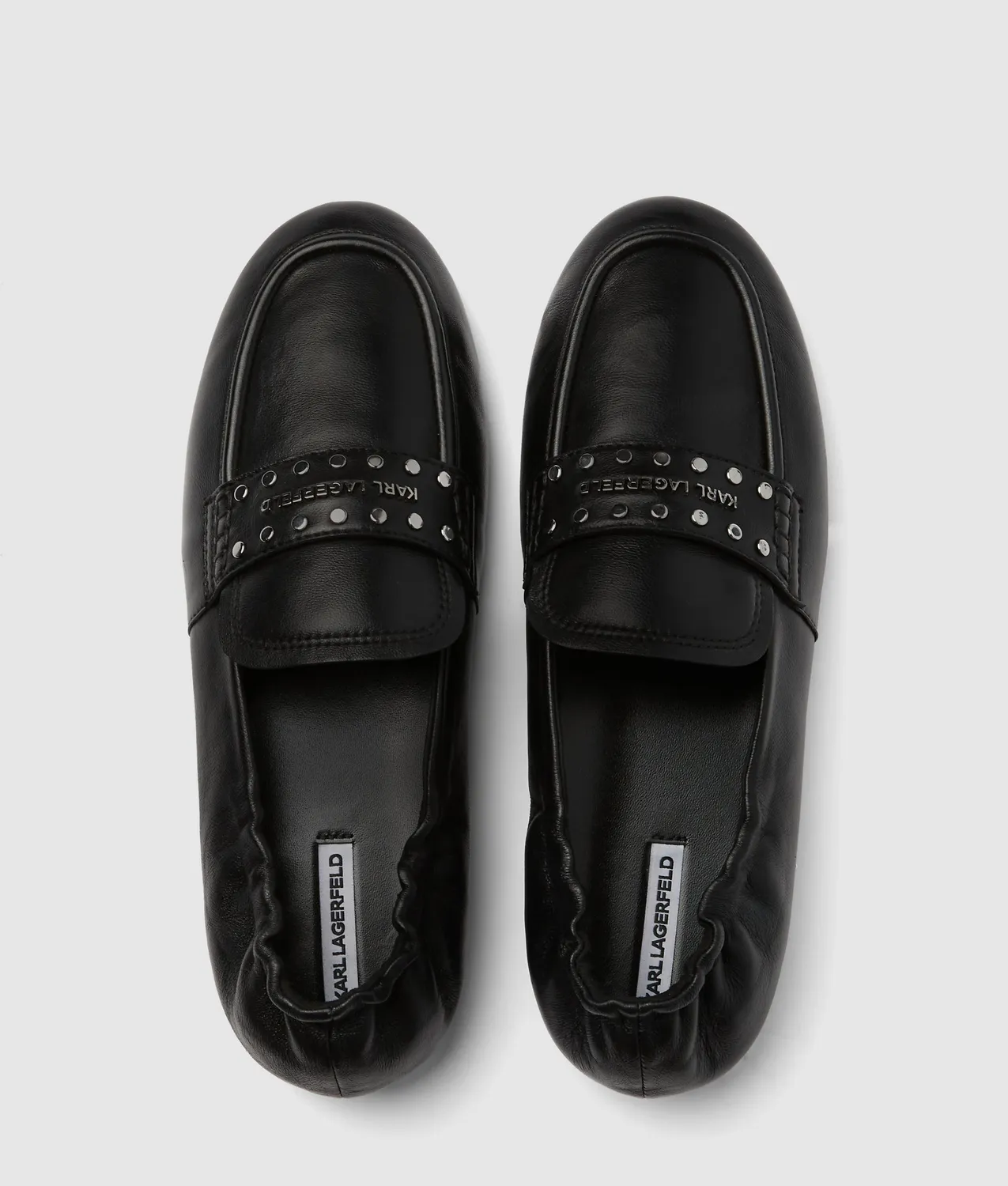 Karl Lagerfeld Marlee Loafer Leder Nieten Größe 38