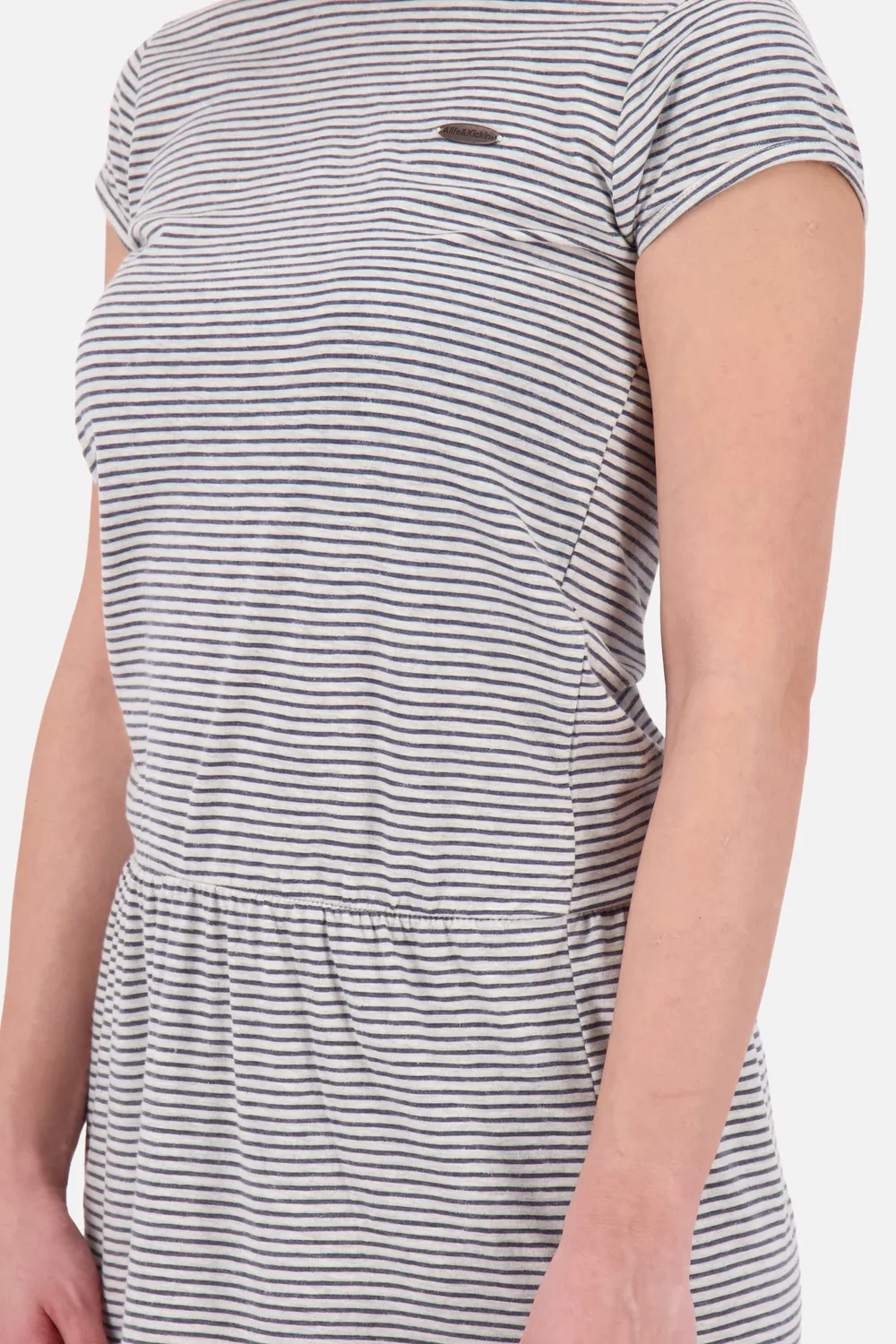 Alife & Kickin ShannaAK Z Shirtkleid grau gestreift Jersey