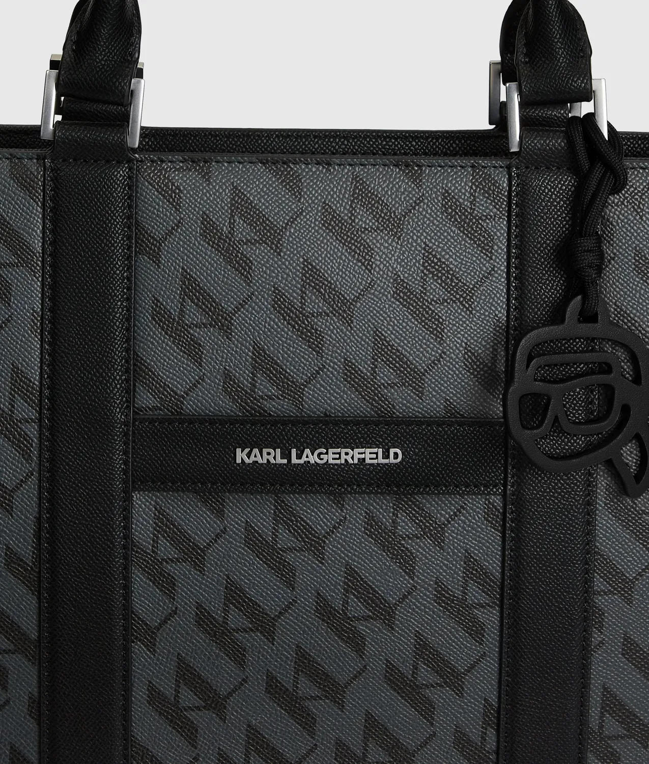 Karl Lagerfeld Ikon Monogram Tote Bag One Size Technikleder