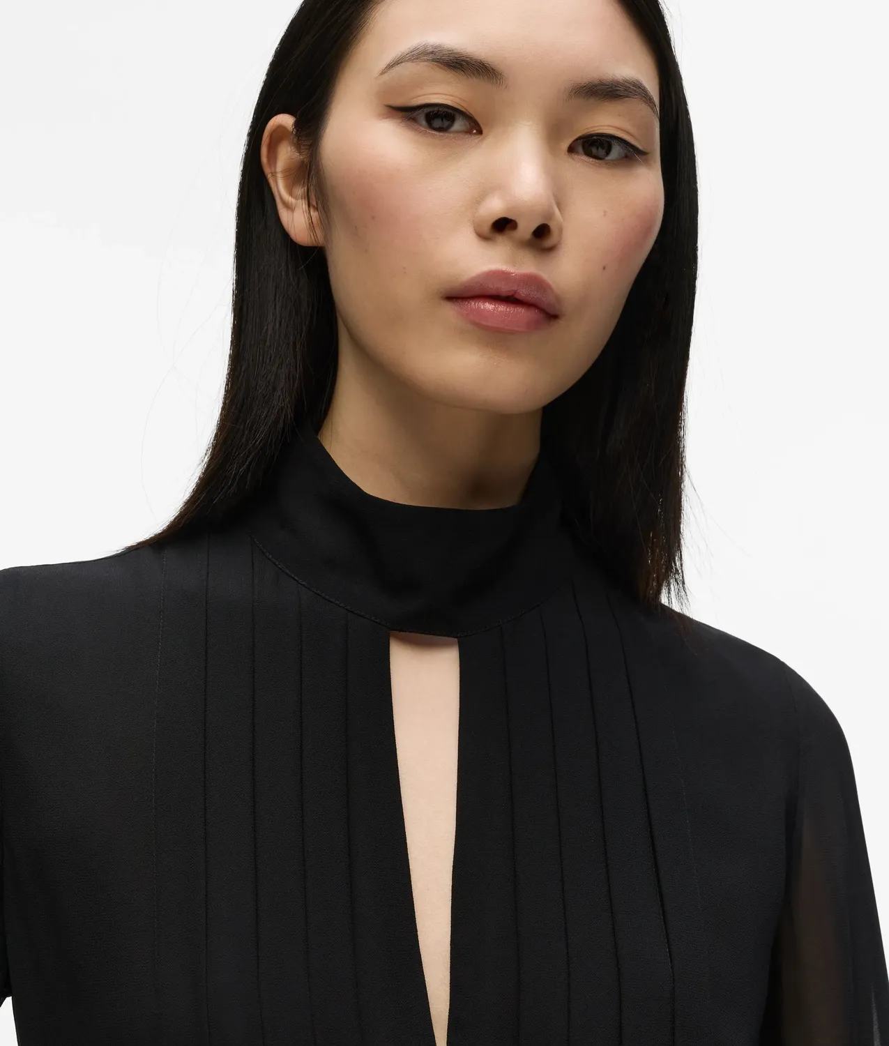 Karl Lagerfeld Pleated Jumpsuit Overall langarm Plissee