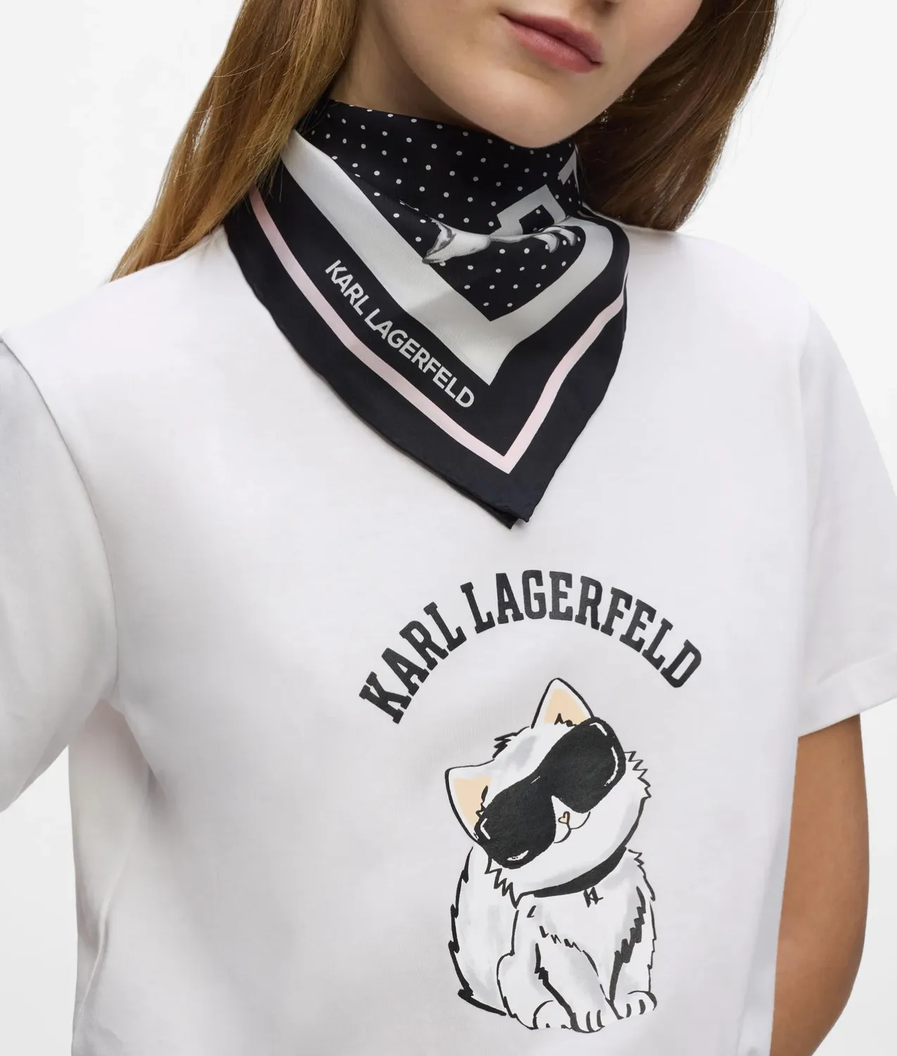 Karl Lagerfeld Ikon Choupette T-Shirt XS-XXL Bio-Baumwolle