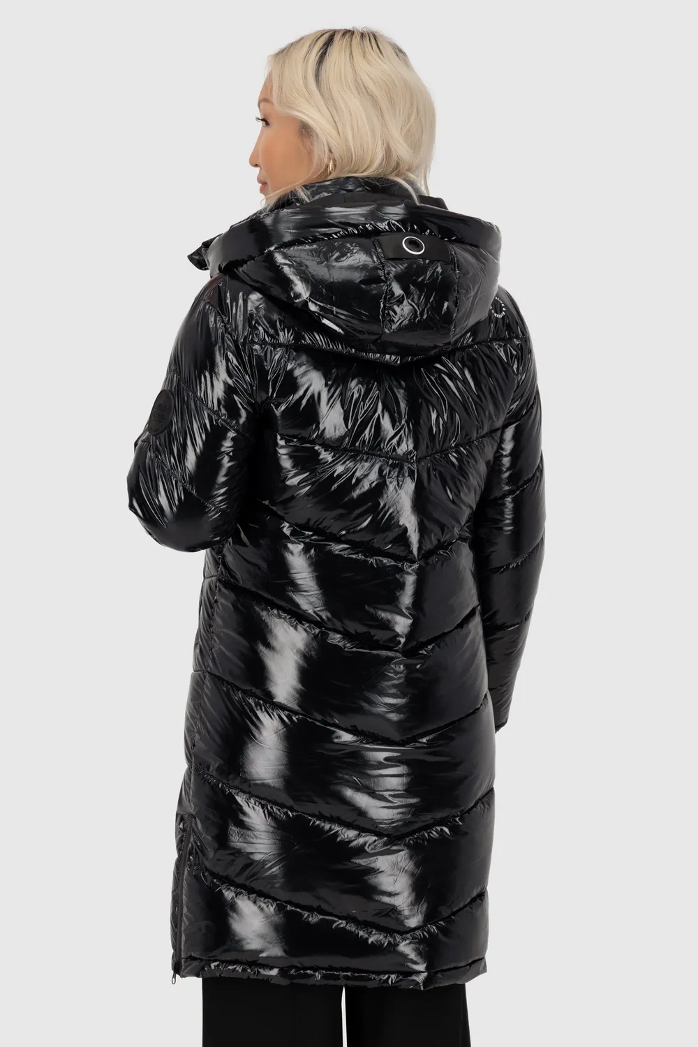 Alife & Kickin LolaniAK A Puffer Parka schwarz lang