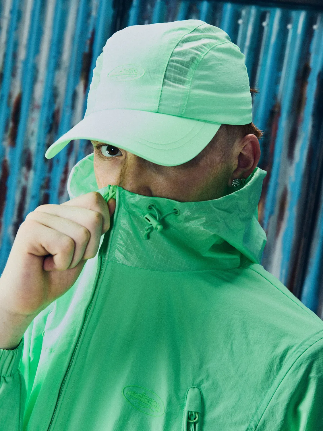 Corteiz Litework Quattro Cap Kappe Grün Ripstop