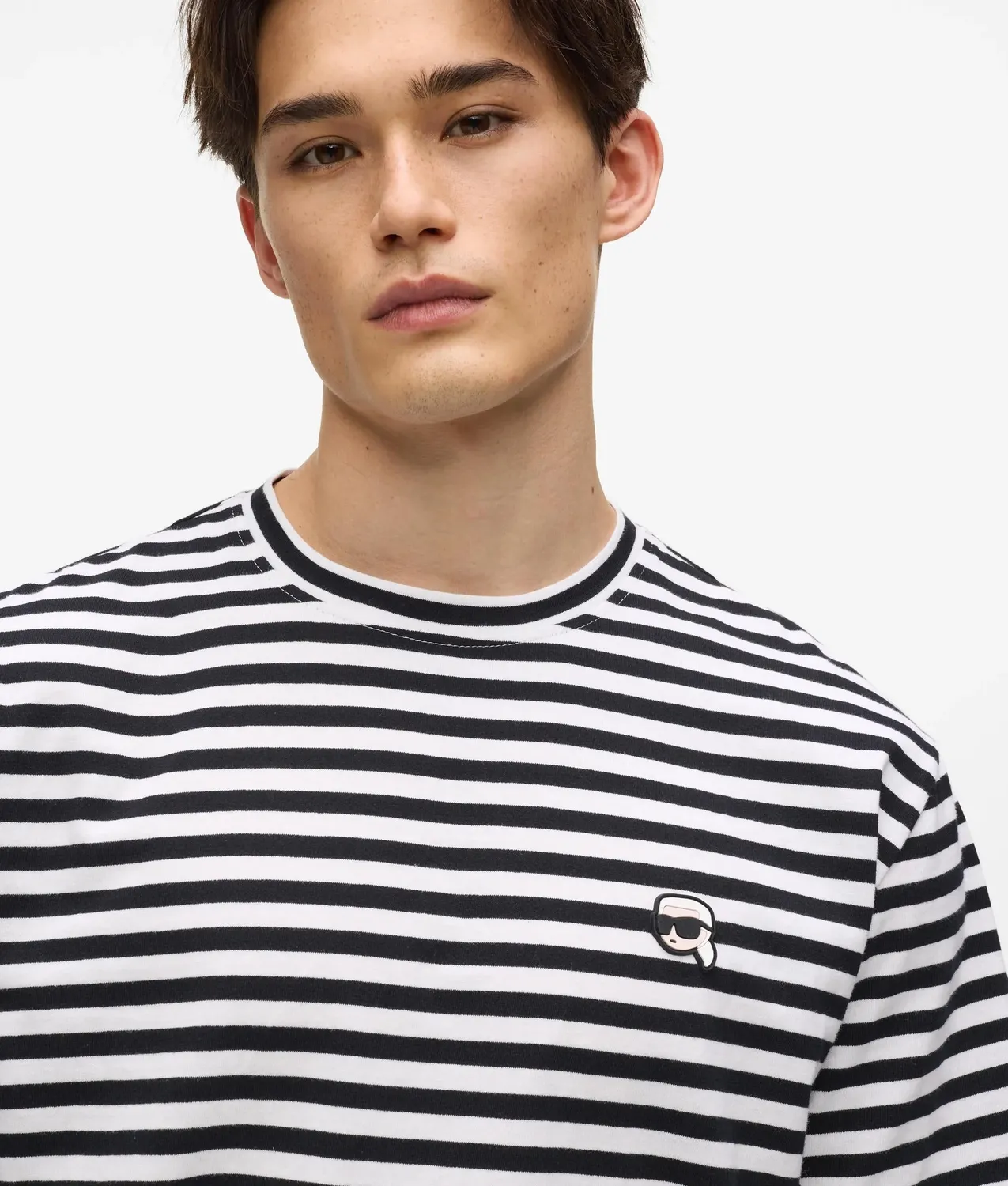 Karl Lagerfeld Ikon Relaxed T-Shirt gestreift Herren
