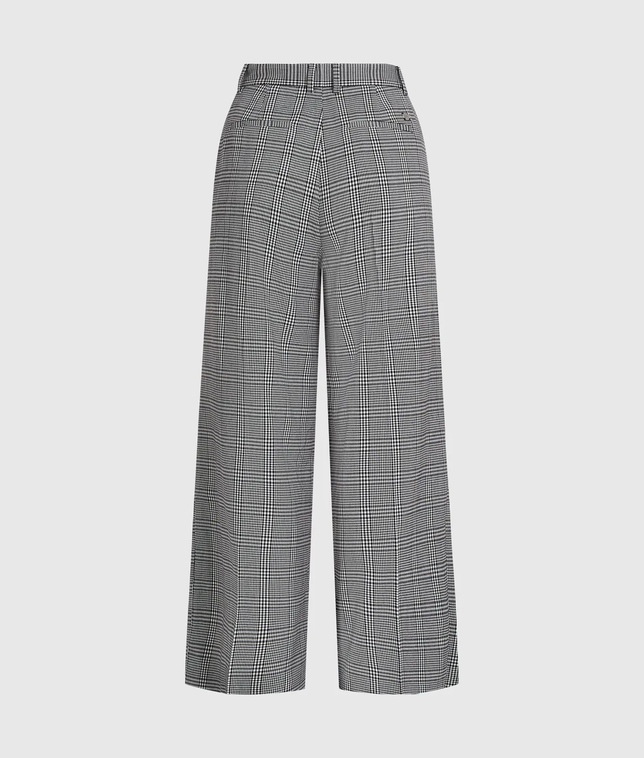 Karl Lagerfeld Karo Wide-Leg Hose Wollmix kariert