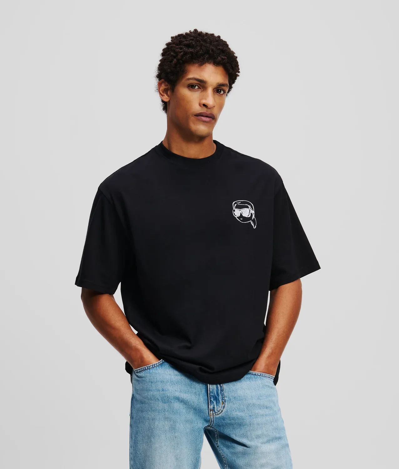 Karl Lagerfeld Ikon T-Shirt Baumwolle mit Rückenprint