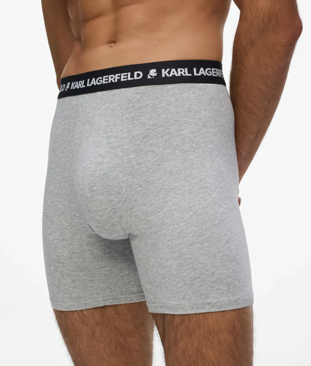 Karl Lagerfeld Logo Trunks 3er Pack Bio-Baumwolle lang