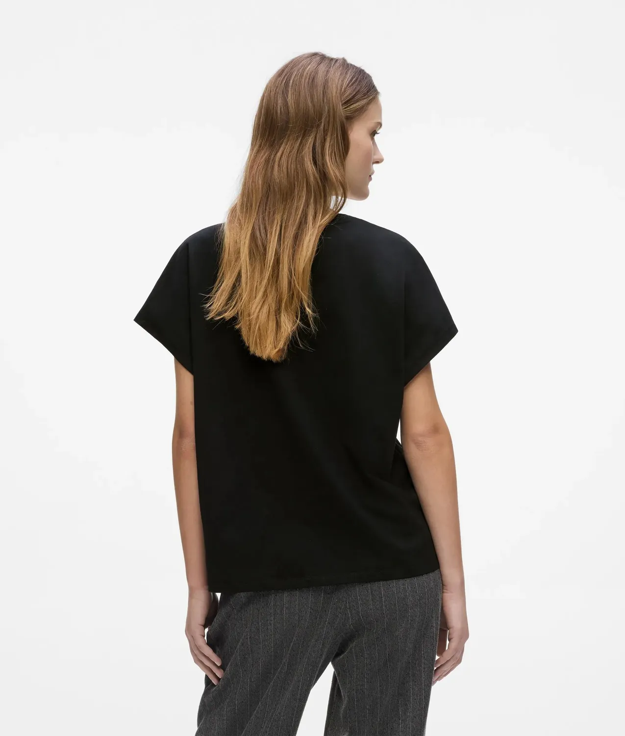 Karl Lagerfeld Autograph T-Shirt Cap-Ärmel Damen Bio