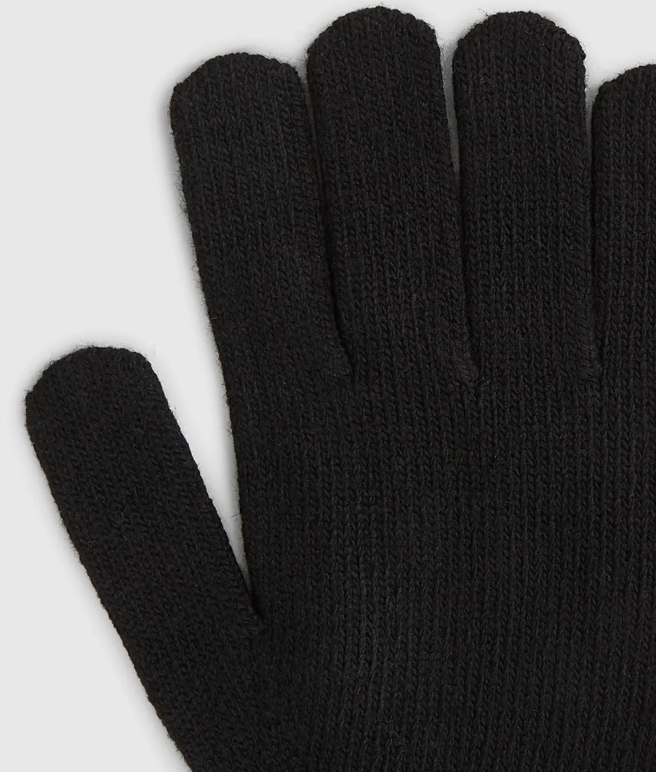 Karl Lagerfeld K/Monogram Strickhandschuhe One Size gerippt