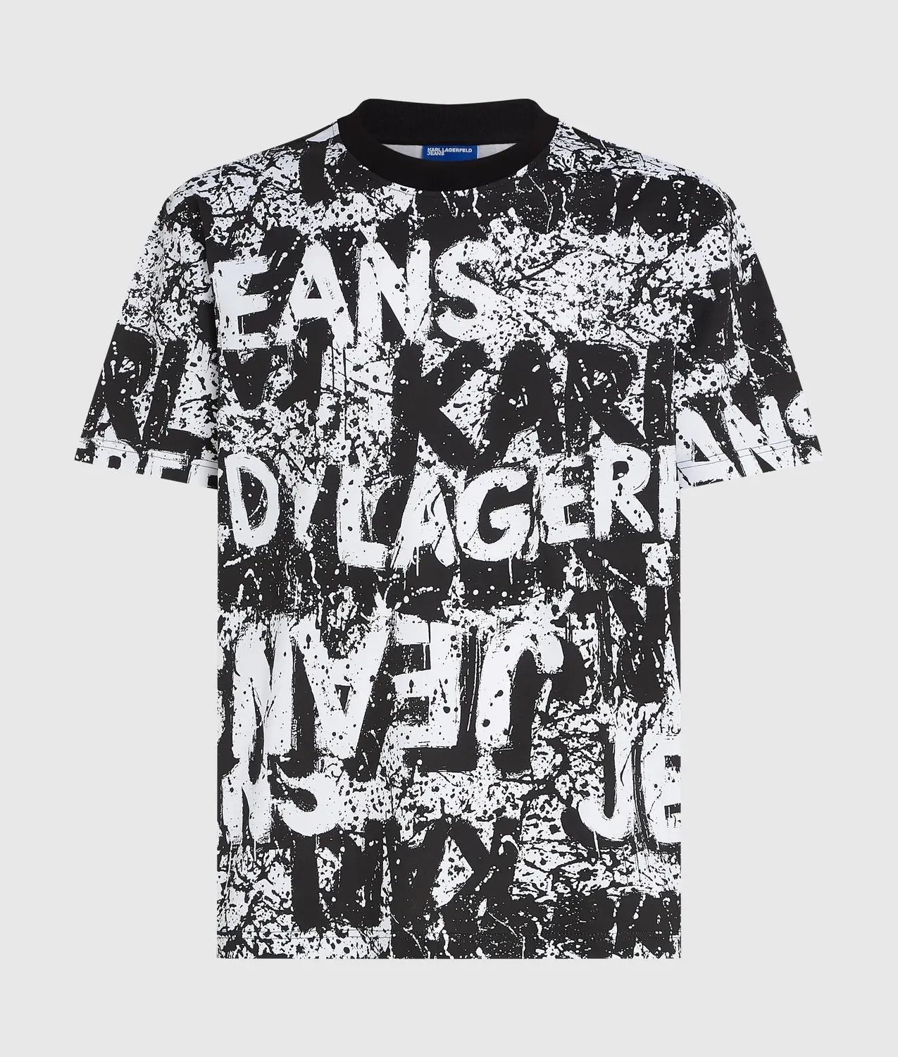 Karl Lagerfeld KL Jeans Relaxed All-Over Graphic T-Shirt Bio-Baumwolle