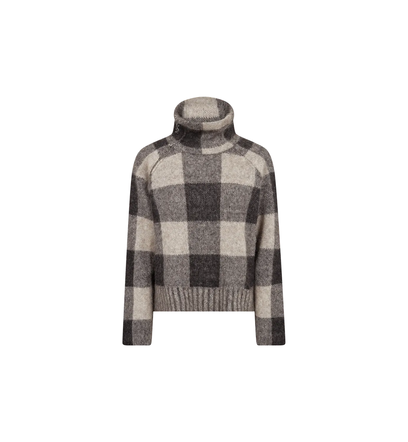 Mos Mosh MMMaija Check Strickpullover schwarz Karo